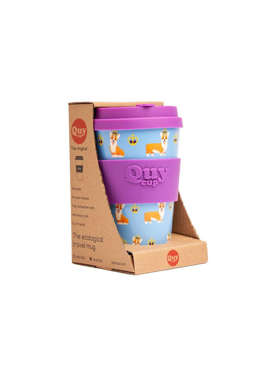 QuyCup Κούπα Πλαστική με Καπάκι 400ml