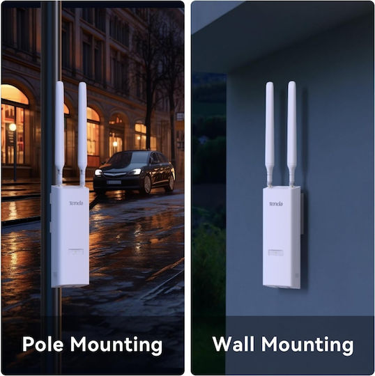 Tenda OAP1200 Access Point Wi‑Fi 5 Dual Band (2.4 & 5GHz) για Εξωτερική Τοποθέτηση