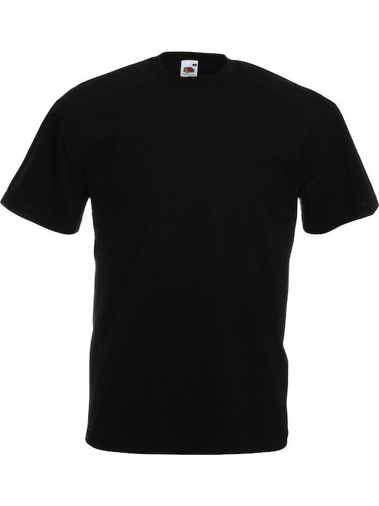 Fruit of the Loom 3 Pack Men's Short Sleeve Promotional T-Shirt Black