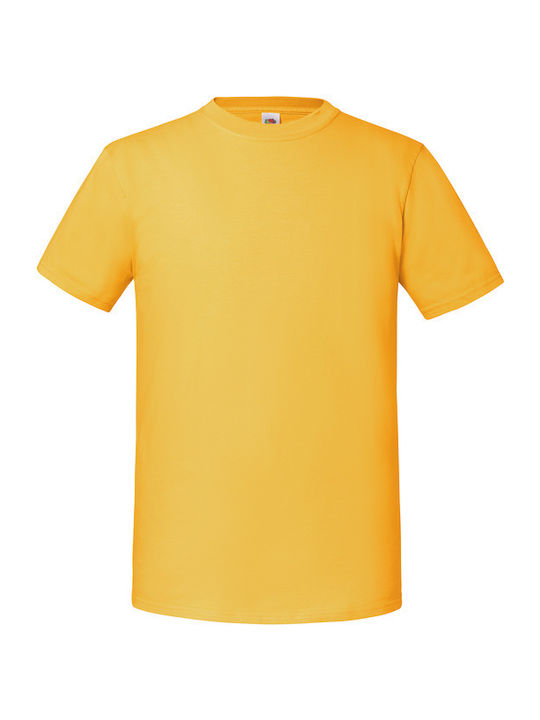 Fruit of the Loom Iconic Men's Short Sleeve Promotional T-Shirt Sunflower