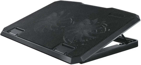 HAMA Black Metal Охлаждаща подложка за Лаптоп до 15.6" с 2 Вентилатори Черен
