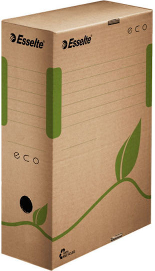 Esselte Paper File Box with Rubber Band 32x8x32cm Blue
