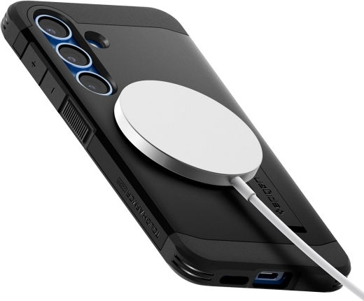 Spigen Tough Armor Magsafe Back Cover Plastic / Silicon 2mm Negru (Galaxy S25+)