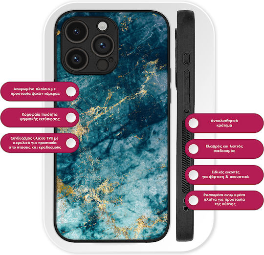 Sonique Marble Series Case for Xiaomi 14t Pro Blue