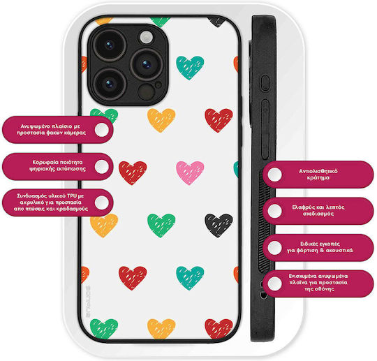 Калъф Sonique Heart Series за Xiaomi 14t Pro Бял 02