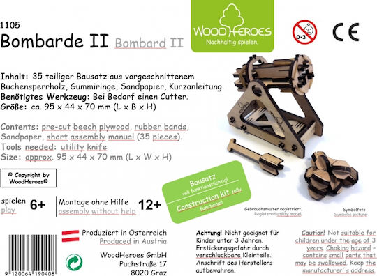 WoodHeroes Wooden Construction Toy for Children 6+ years old+ Years