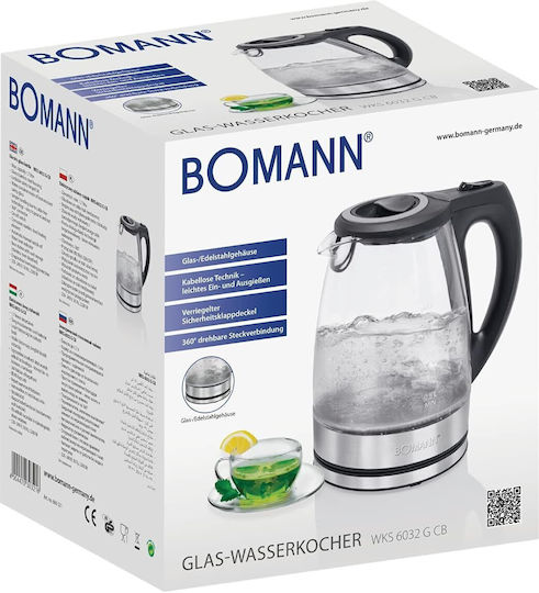 Bomann WKS 6032 G CB Βραστήρας 1.7lt 2200W Ασημί