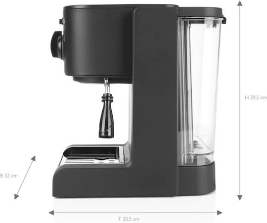 Beem Mașină de Espresso 1470W Presiune 20bar Matte Black