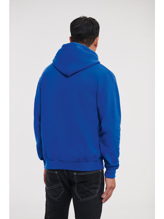 Russell Europe Мъжко Рекламна тениска Дълъг ръкав White, Bright Royal
