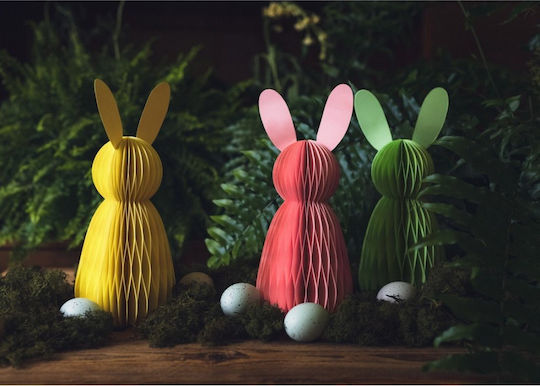 Paper Decorative Bunny Yellow 30x12cm Πν2776 Nv-590455501-yellow