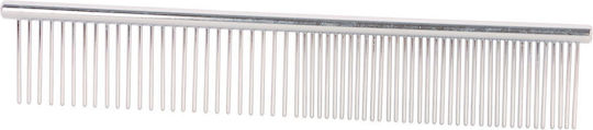 Idealdog Comb Medium for Short-Haired Dogs for Hair Removal Silver