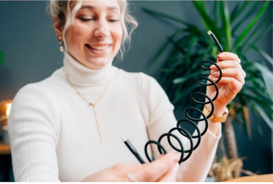 Verbatim Braided USB 2.0 Cable USB-C male - USB-C 100W PD Μαύρο 1.2m 31863