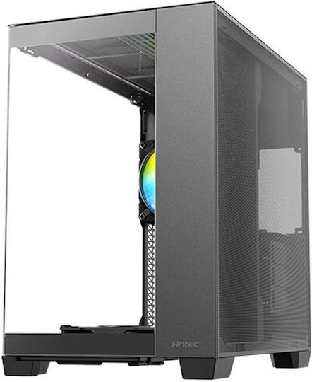 Antec C8 ARGB Геймърско бюро Пълна кула Компютърна кутия със страничен прозорец Черен