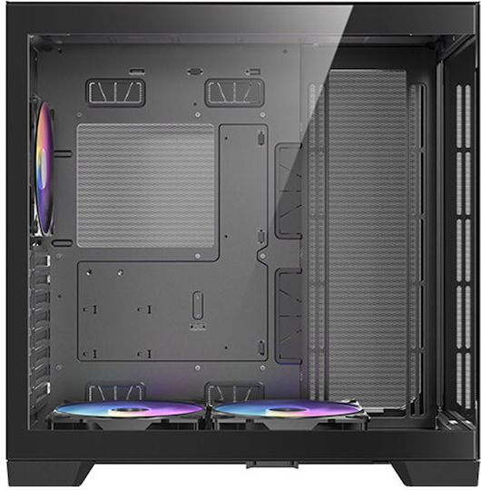Antec C8 ARGB Геймърско бюро Пълна кула Компютърна кутия със страничен прозорец Черен
