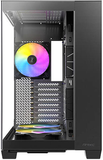 Antec C8 ARGB Геймърско бюро Пълна кула Компютърна кутия със страничен прозорец Черен