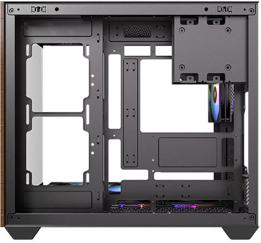 Antec CX800 RGB Gaming Midi Tower Κουτί Υπολογιστή με Πλαϊνό Παράθυρο Wood