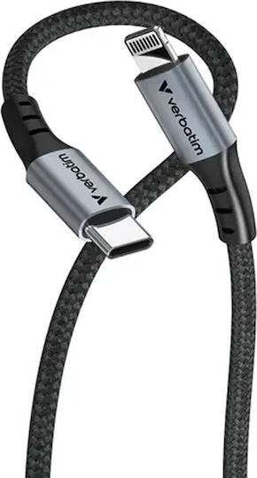 Verbatim USB-C zu Lightning Kabel 60W Schwarz 1.2m (31844)