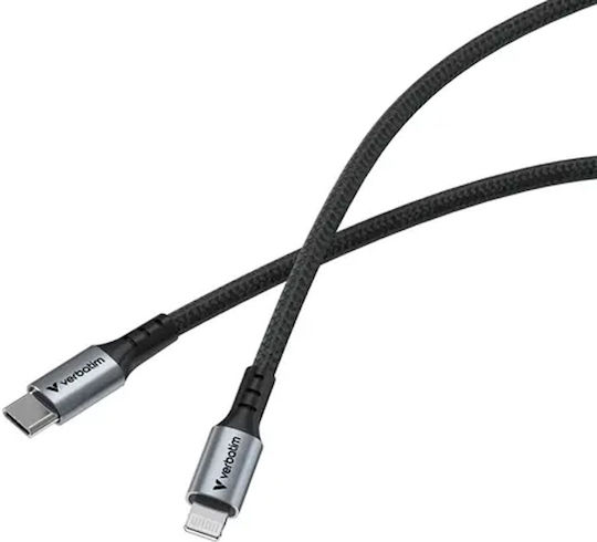 Verbatim USB-C zu Lightning Kabel 60W Schwarz 1.2m (31844)