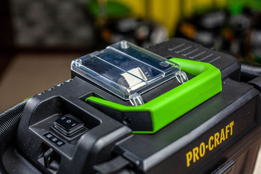 ProCraft Vp20 Епаранфортираща Прахосмукачка За Мокро/Сухо Почистване С Пластмасов Контейнер 10л