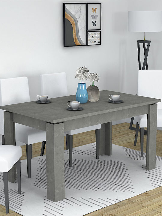 Denzel Table Kitchen Wooden Black 120x80x76cm