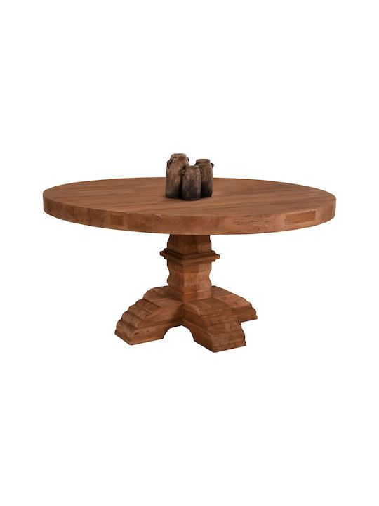 Provence Rotund Masă Sala de mese din Lemn Masiv 150x150x76buc