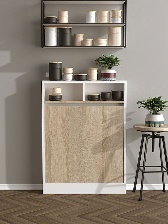 Table Kitchen Collapsible Wooden White 96x70cm