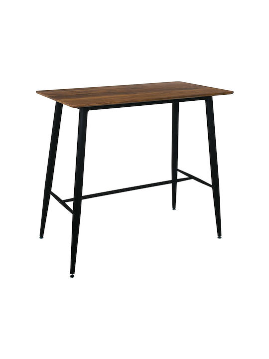 Lavida Table Bar Wooden with Metal Frame Oak 120x60x106cm