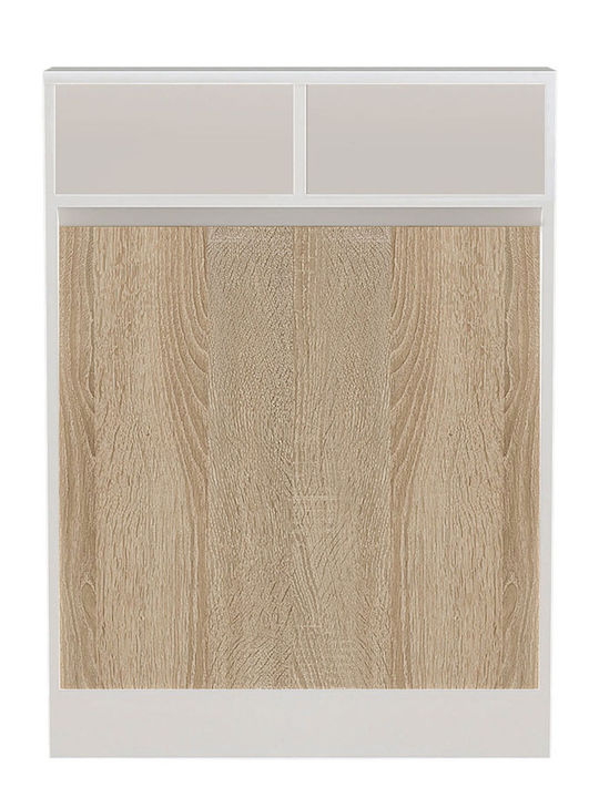 Table Kitchen Collapsible Wooden White 96x70cm