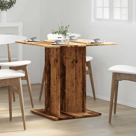 Square Table Dining Room Wooden Coffee 80x80x75cm