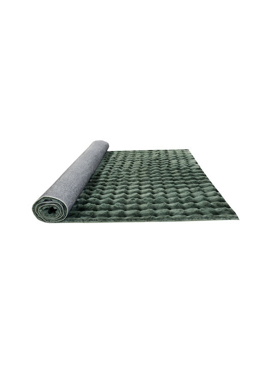 Tzikas Carpets Fuzzy 26164-041 Rug Rectangular Shaggy Furry Green