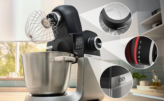 Bosch Κουζινομηχανή 1000W με Πλαστικό Κάδο 5.5lt