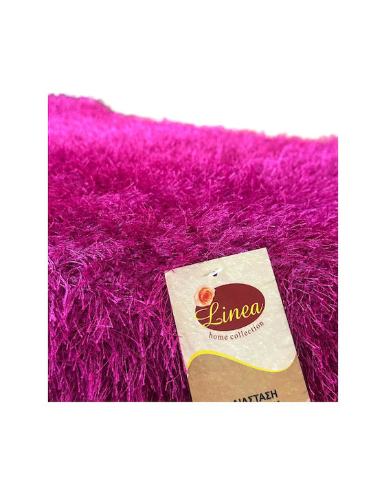 Linea Home Χαλί Ορθογώνιο Shaggy Φούξια 60x90cm