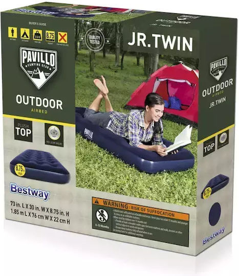 Bestway Inflatable Sleeping Mattress Single 188x76x22εκ. Blue Dark