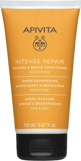 Apivita Intense Repair Conditioner Reconstruction/Nourishment for Damaged Hair with Olive & Honey 150ml