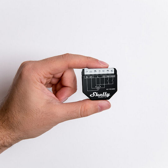Shelly Qubino Wave Shutter Smart Switch Dimmer 2 Καναλιών Wi-Fi, Z-Wave & RF 10A