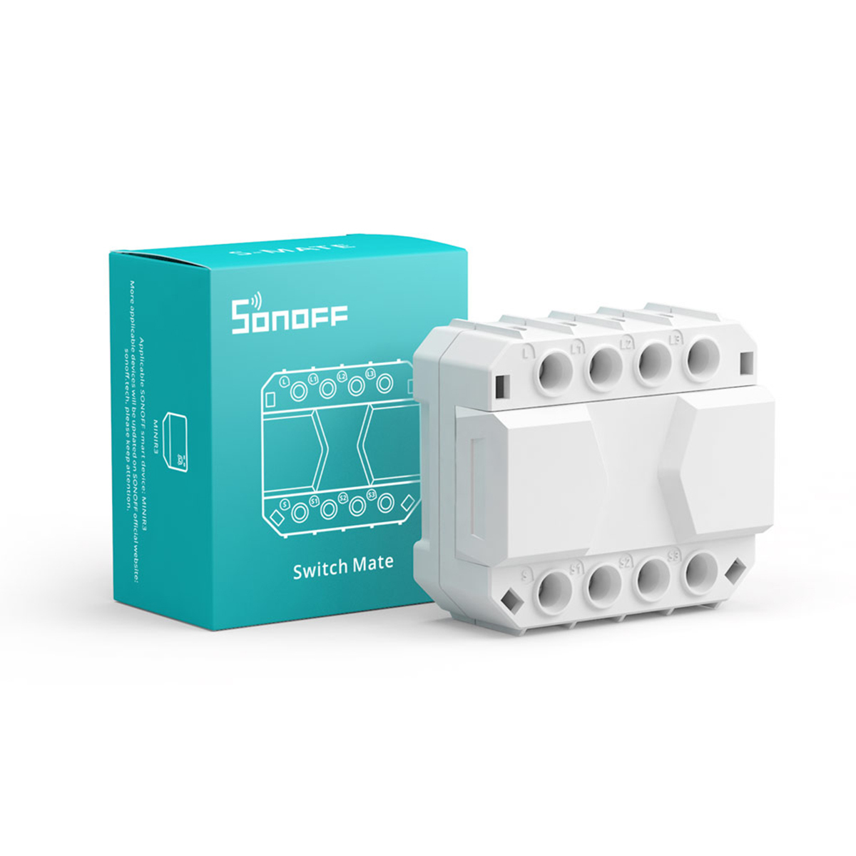 Sonoff Smart Switch 3 Καναλιών Wi-Fi, Bluetooth, ZigBee & RF 16A (με Ουδέτερο) (S-MATE)
