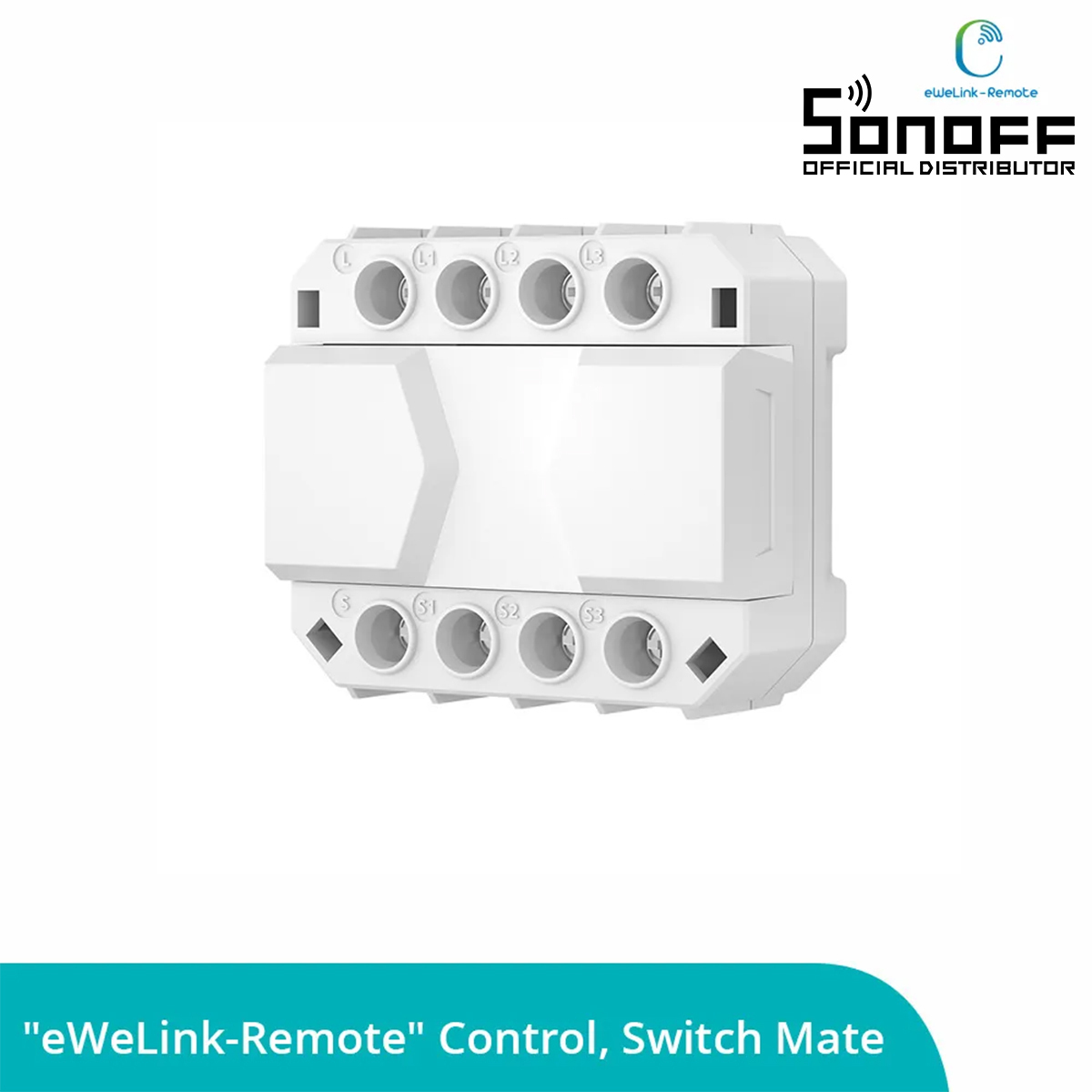 Sonoff Smart Switch 3 Καναλιών Wi-Fi, Bluetooth, ZigBee & RF 16A (με Ουδέτερο) (S-MATE)