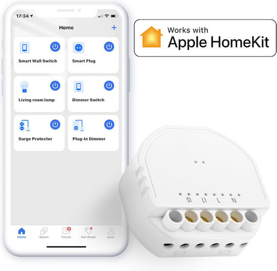 Meross Intelligenter Schalter 1 Kanal Wi-Fi Mit Neutral