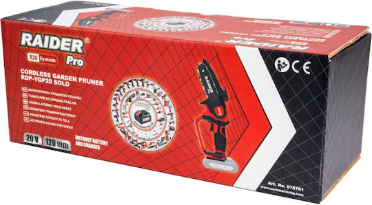 Raider Pruning Battery Chainsaw Solo 20V 1.5kg with Blade 12cm