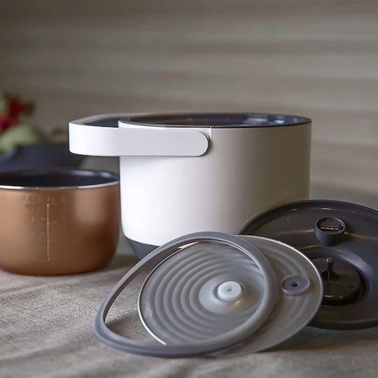 DesignNest Πολυμάγειρας 400W με Χωρητικότητα 2lt Λευκός