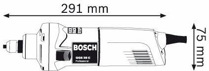 Bosch GGS 28 C Professional Строителен шлайф 600W