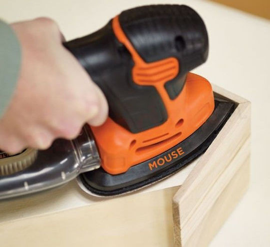 Black & Decker KA2500K-QS Electric Delta Sander 120W with Suction System KA2500K