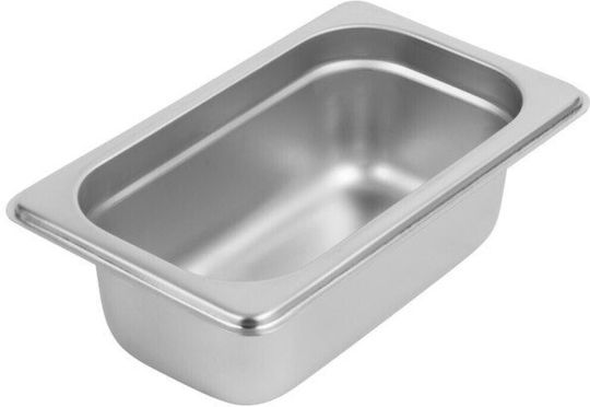 GTSA Σκεύος Gastronorm Ανοξείδωτο GN1/9 με Βάθος 65mm