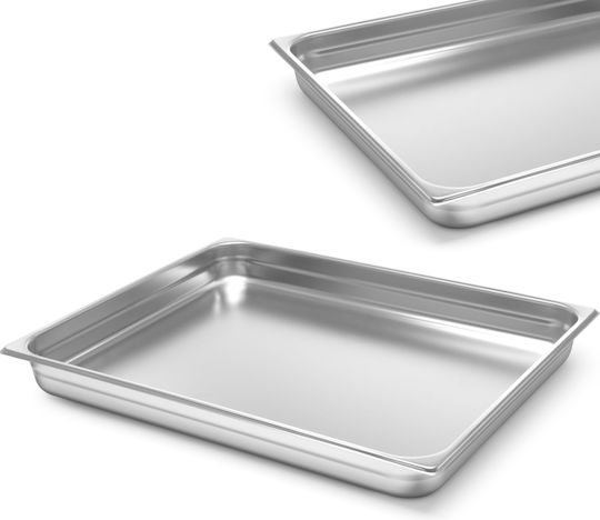 Hendi Σκεύος Gastronorm Ανοξείδωτο GN2/1 με Βάθος 40mm