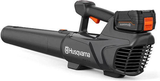 Husqvarna Φυσητήρας Χειρός 18V με 1 Μπαταρία 4Ah & Ρύθμιση Έντασης με Μέγιστη Ταχύτητα Αέρα 144km/h
