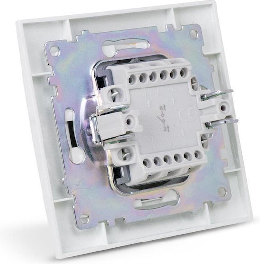 Entac ERWSDB-ARN-W Complete Wall Push Bell Button with Frame White 15.005.0105