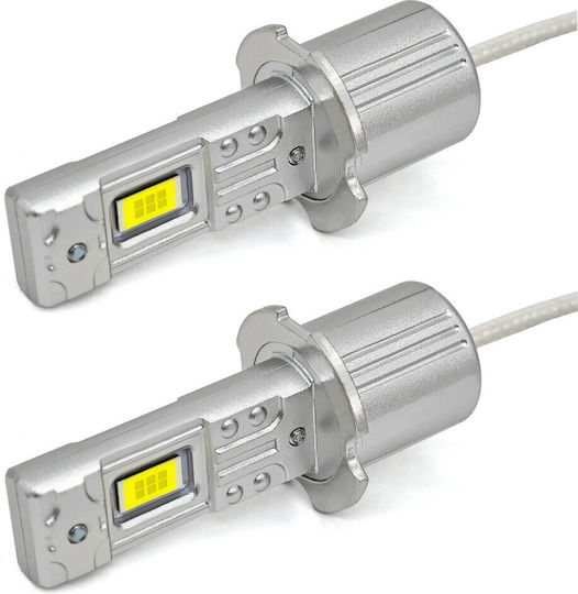 Lampen Auto H3 / DRL Canbus LED 5500K Kaltes Weiß 12-24V / 12V 2Stück