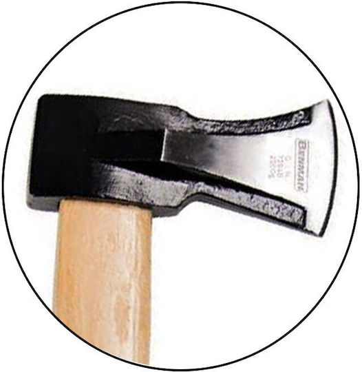 Benman 77270 Splitting Axe Length 70cm and Weight 2kg with Wooden Handle