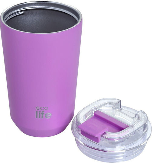 Ecolife Pahar Termos Oțel inoxidabil Fără BPA 360ml Pure Purple