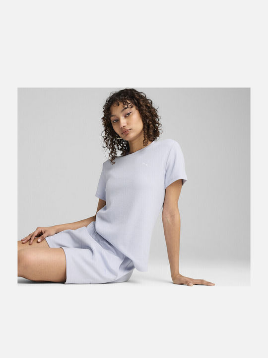 PUMA T-Shirt Μωβ